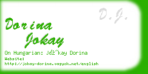 dorina jokay business card